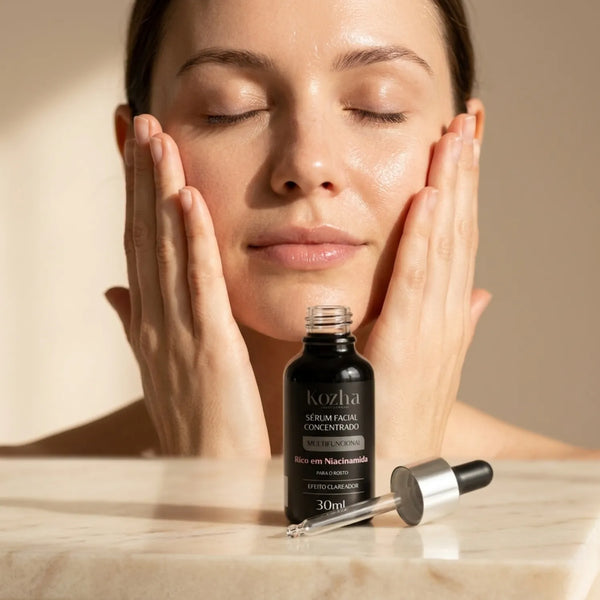 Sérum Facial Concentrado com Niacinamida | 30 ml - Clareador, Antioleosidade e Antienvelhecimento Facial