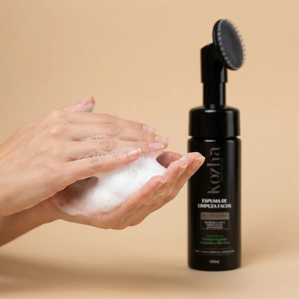 Espuma de Limpeza Facial para Todos os Tipos de Pele | Limpeza Profunda Sem Ressecar 140 ml
