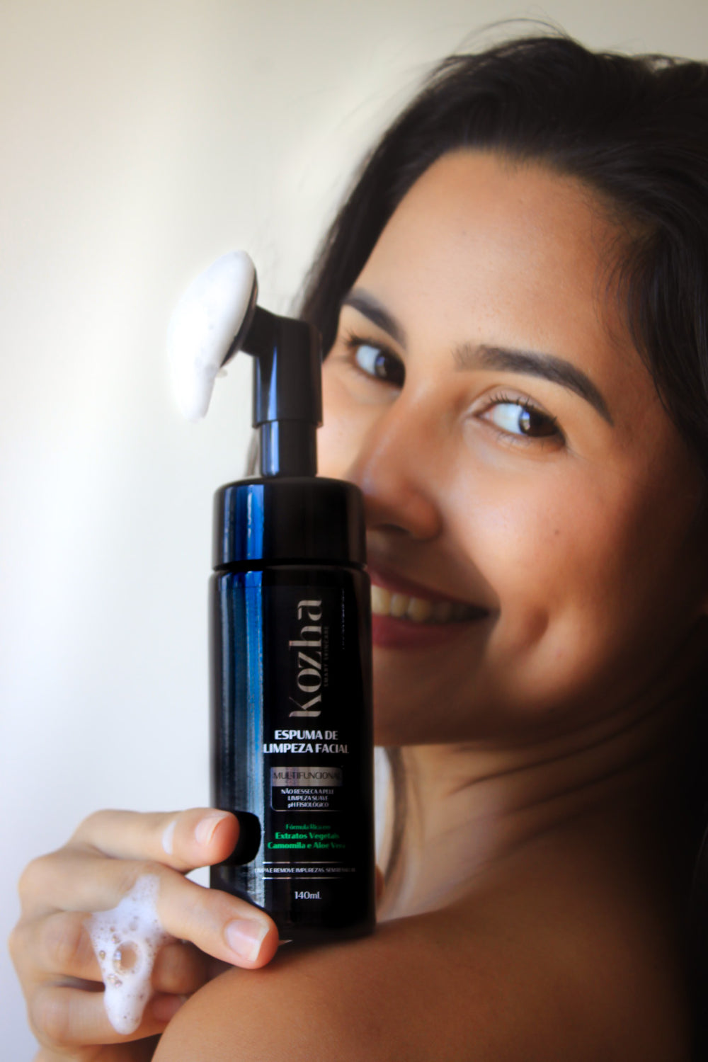 Espuma de Limpeza Facial Kozha | Sabonete Facial para Todos os Tipos de Pele